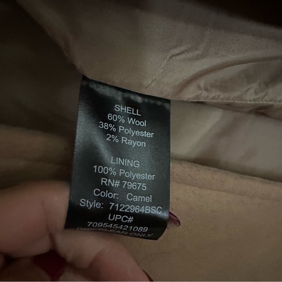 🆕 LONDON FOG Camel Wool Blend Coat NWT - Picture 13 of 16